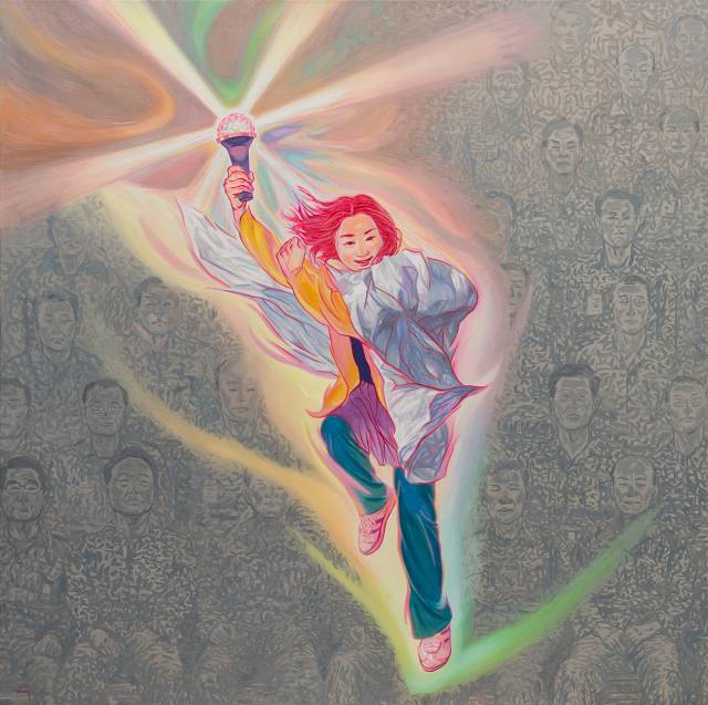 김화순, 빛의광장, oil on canvas, 2025. 부마미술제 제공