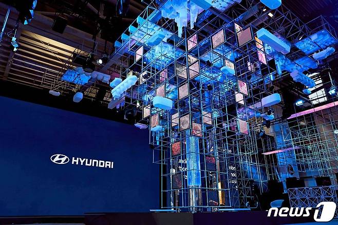 IAA 모빌리티 2021에 참여한 현대차의 당시 전시관 모습. (현대차 제공) 2021.9.6/뉴스1