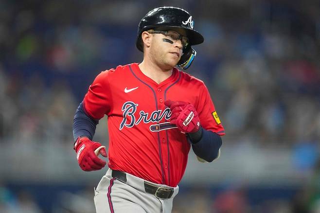 애틀랜타 유격수 닉 앨런. 사진 | 마이애미=AFP연합뉴스