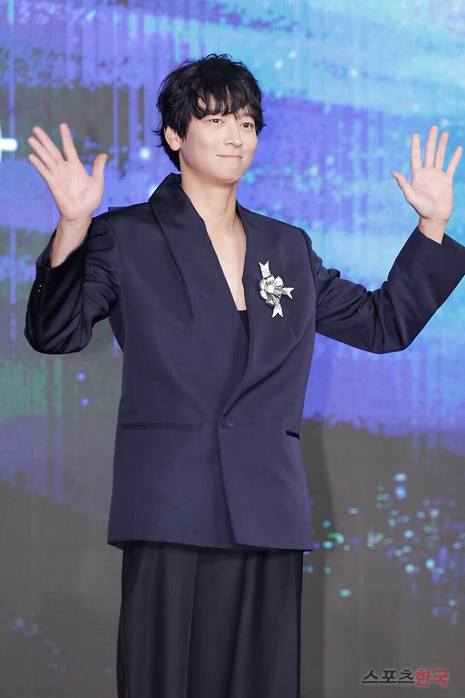 디즈니+ 오리지널 시리즈 '북극성' 제작발표회에 참석한 강동원. 25.9.2 ⓒ이혜영 기자 lhy@hankooki.com