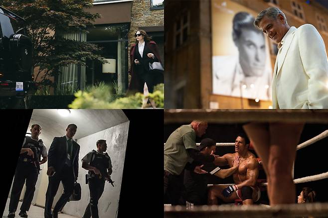 영화 '크렘린의 마법사'·'하우스 오브 다이너마이트'·'더 테스터먼트 오브 앤 리'·'파더 마더 시스터 브라더' 스틸컷(시계 방향)