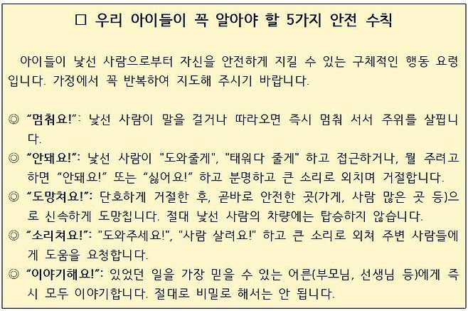 서울 서대문구 홍은동 한 초등학교 인근에서 학생 유괴 시도 사건이 발생했다. 학교 측은 학부모들에게 안전 수칙을 공지했다.