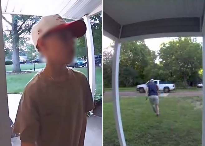 '벨튀' 장난을 담은 영상. 집주인이 초인종 카메라에 촬영된 영상을 올리거나, 사전에 협의해 상황극을 올리기도 한다. 사진=틱톡 캡처