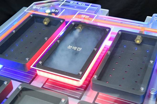 현대모비스가 개발한 배터리시스템 모형. 현대모비스 제공