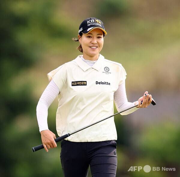 2025년 한국여자프로골프(KLPGA) 투어 KB금융 스타챔피언십에 출전하는 미국여자프로골프(LPGA) 투어 멤버 전인지 프로. 사진제공=ⓒAFPBBNews = News1