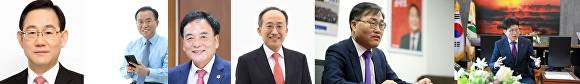 주호영 의원, 윤재옥 의원, 이만규 의장, 추경호 의원,홍석준 전 의원, 배광식 북구청장(왼쪽부터) [사진=각 의원실 및 해당기관]