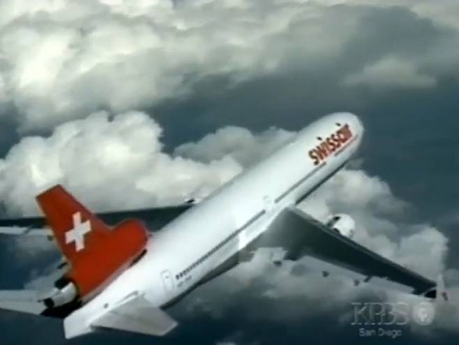 미국 TV프로그램 노바(NOVA)가 '스위스 111편 화재추락 사고'에 대해 다룬 다큐멘터리 자료화면./사진=노바(NOVA)