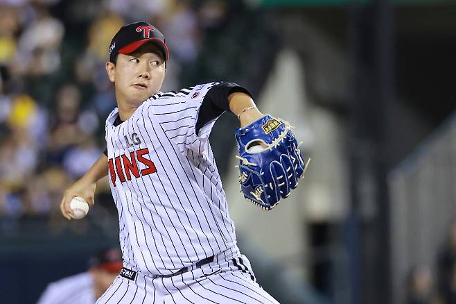 LG 마무리 유영찬. 연합뉴스