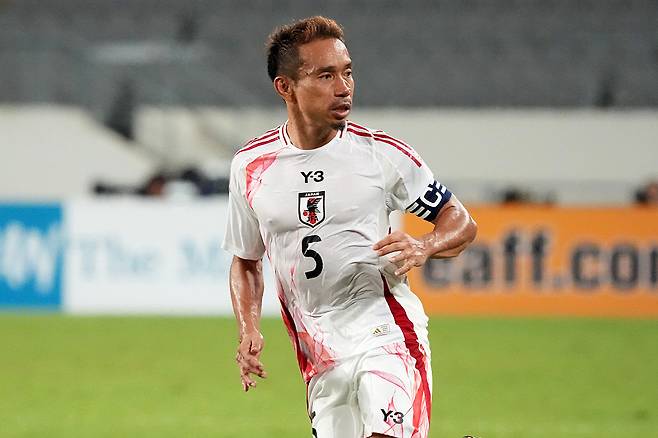 지난 7월 동아시안컵 중국전에서 그라운드를 누빈 나가토모. Getty Images코리아