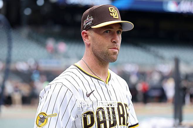 ▲ 올스타게임에 출전한 제이슨 애덤. 애덤은 메이저리그 데뷔 8년째인 올해 처음 올스타에 선정됐다.