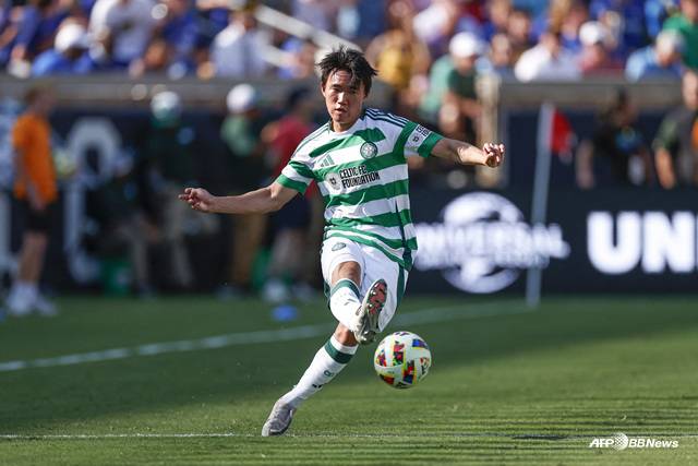 경기에 집중하는 양현준. /AFPBBNews=뉴스1