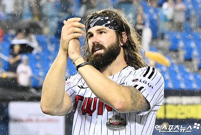 2019시즌부터 2024시즌까지 LG 트윈스에서 활약했던 외국인 투수 케이시 켈리. 사진 엑스포츠뉴스 DB