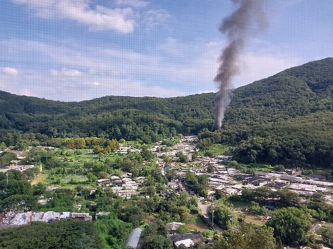 구룡마을 화재 [독자 제공. 재판매 및 DB 금지]