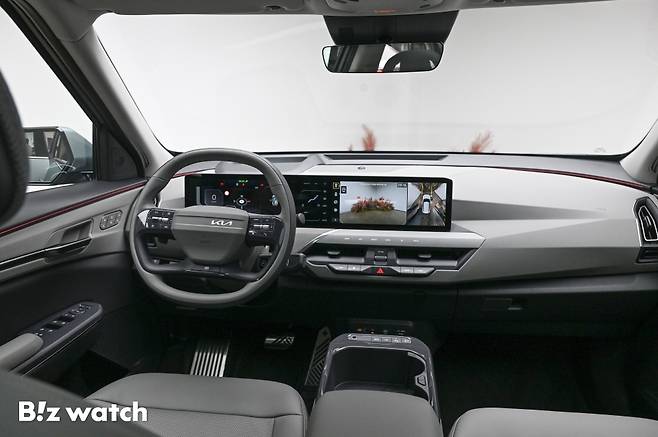 2일 오전 서울 삼성동 프로젝트 스페이스 라인에서 '더 기아 EV5' 미디어데이가 열리고 있다./사진=이명근 기자 qwe123@