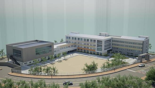 동작구가 내년 3월 개교 추진 중인 흑석고등학교 조감도. /동작구