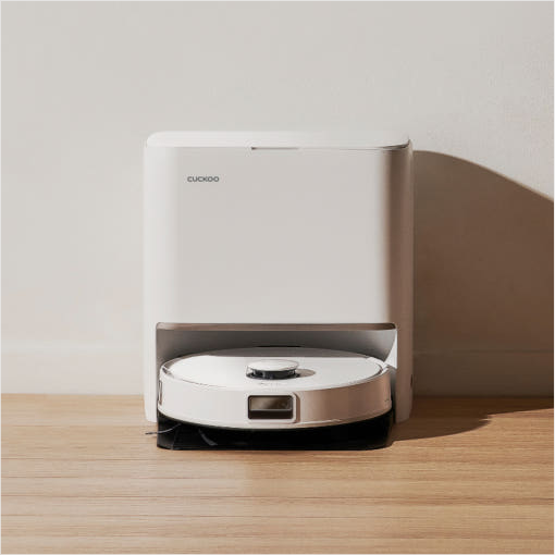 쿠쿠 파워클론 로봇청소기 AI 올인원 스테이션 CRVC-BNLAC0520W