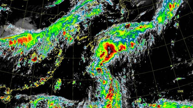 태풍 위성영상 (사진, 국가기상위성센터)