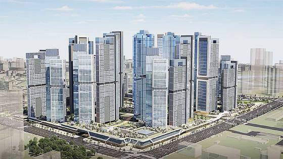 준공 46년 만에 최고 49층, 6000세대 가까운 ‘미니 신도시’급 대단지로 재건축될 서울 강남구 대치동 은마아파트 조감도 모습. [사진 서울시]