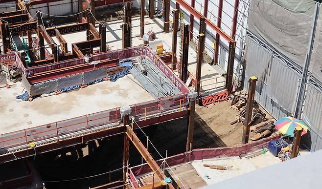 서울 시내 한 건설사의 공사 현장. [이승환 기자]