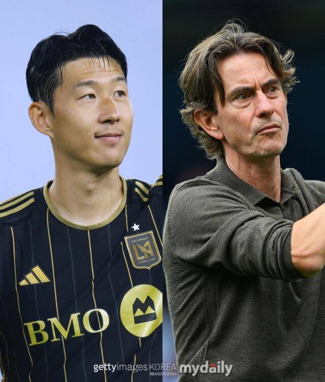 손흥민과 토마스 프랭크 감독/게티이미지코리아