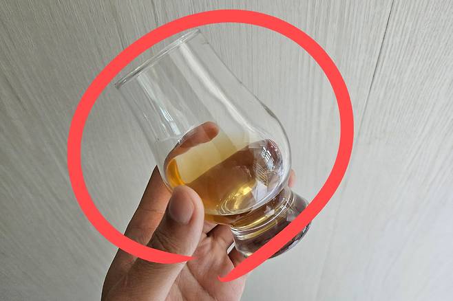 잔에 담긴 위스키.[독자 제공]