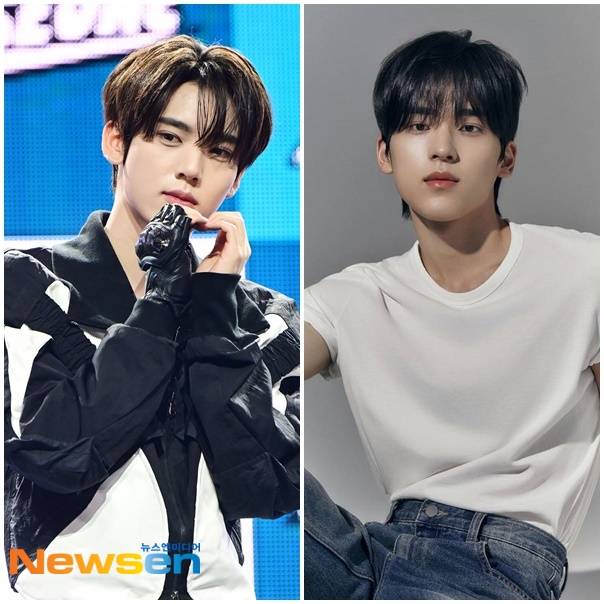 제로베이스원 한유진, 문성현/ 뉴스엔DB, FNC엔터테인먼트 제공