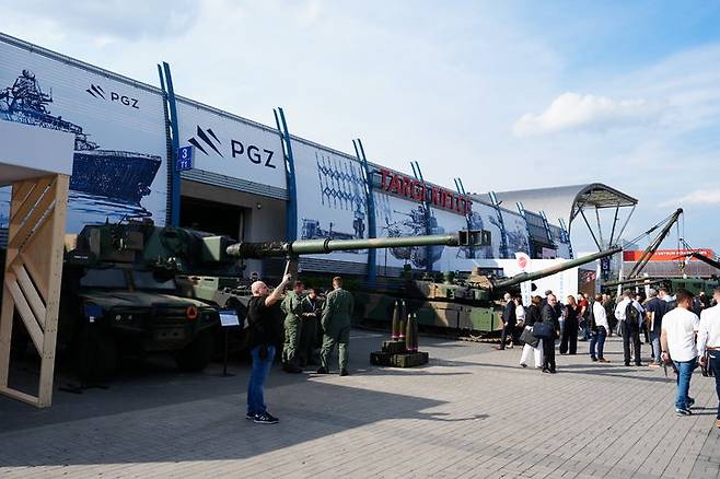 [서울=뉴시스] 동유럽 최대 방산전시회 폴란드 'MSPO 2025' 행사장 전경. (사진=한국방위산업진흥회 제공) 2025.09.03. photo@newsis.com   *재판매 및 DB 금지