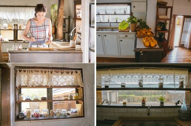 영화 ‘리틀 포레스트를 촬영했을 때 ‘혜원의 집’ 주방 모습(왼쪽)과 현재 ‘혜원의 집’ 주방 모습.