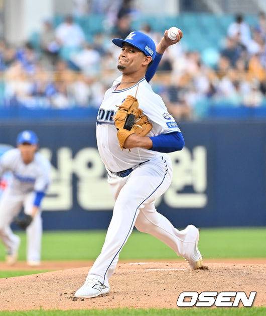 [OSEN=대구, 이석우 기자]  삼성 라이온즈 가라비토 030 2025.07.23 / foto0307@osen.co.kr