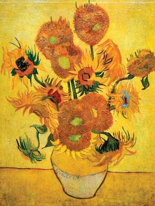 화폭 가득 노란 색채가 두드러지는 고흐의 ‘해바라기’. GETTYIMAGES