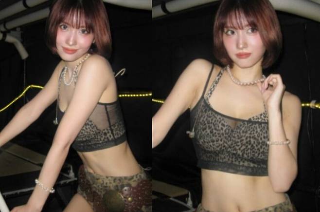 모모가 선명한 복근을 드러냈다. [사진=모모 인스타그램]