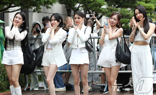 피에스타의 차오루(왼쪽부터)와 예지, 재이, 혜미, 린지 ⓒ News1