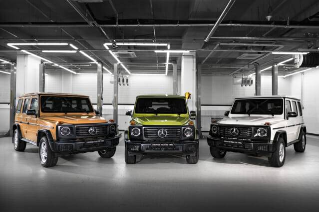 메르세데스-벤츠 코리아, 신차 출시 기념 차범근, 추신수, 이동휘와 1980년대 G-클래스를 오마주한 차량과의 만남