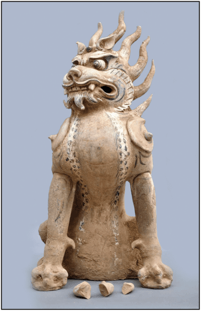 중국 당나라 시대 무덤을 지키는 수호신 조각상 (사진=영국 캠브리지 대학 홈페이지)