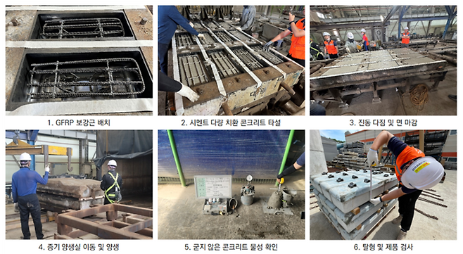 저탄소·친환경 RC 침목 생산 과정