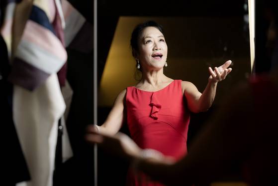 재일교포 프리마돈나 소프라노 전월선이 3일 오후 서울 중구의 한 호텔에서 중앙일보와 인터뷰를 했다. 전월선 소프라노는 황태자비 이방자를 다룬 창작 오페라 ‘더 라스트 퀸’ 공연차 방한했다. 전민규 기자.