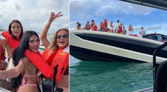 미국 마이애미 비치 근처에서 인플루언서들이 탄 고급 요트가 침몰 위기에 놓였지만, 일부는 구조 도중에도 셀카를 찍는 모습이 포착됐다. 인스타그램·엑스 갈무리