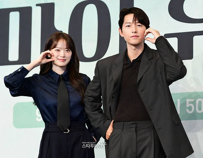 ‘마이 유스’ 제작발표회에 참석한 천우희, 송중기. 사진| 강영국 기자