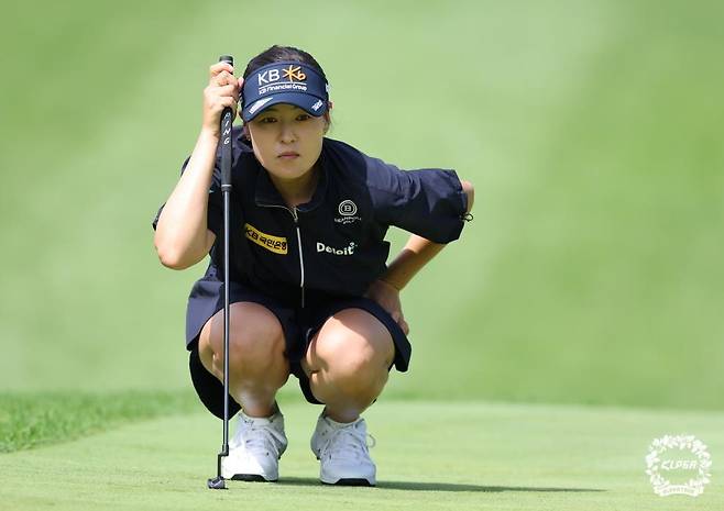 그린 읽는 전인지 [KLPGA 투어 제공. 재배포 및 DB 금지]