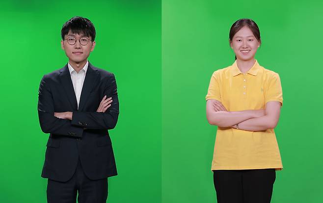 남녀 랭킹 1위를 지킨 신진서·김은지(사진 한국기원 제공)