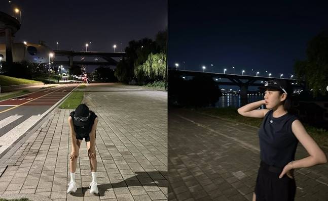 초보 러너는 빠르게 걷기부터 시작해 점차 달리는 시간을 늘려간다. [사진=송가인 SNS]