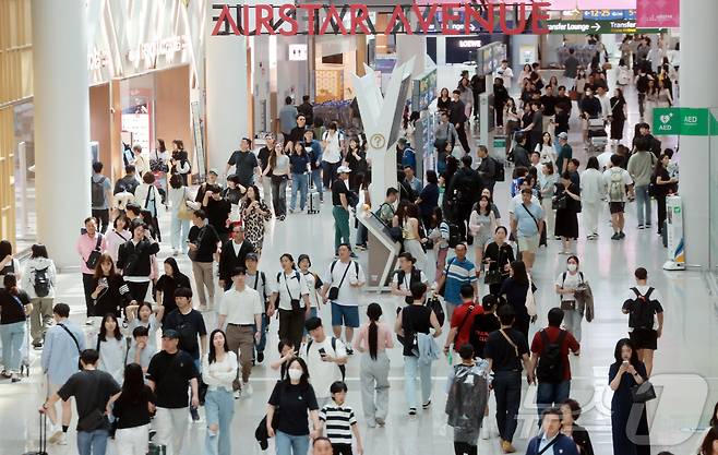 인천국제공항 제1터미널 모습.2025.6.6/뉴스1 ⓒ News1 김진환 기자