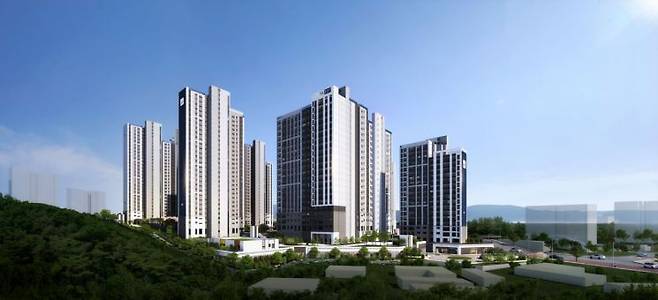 동문건설, '춘천 동문 디 이스트 어반포레' 투시도