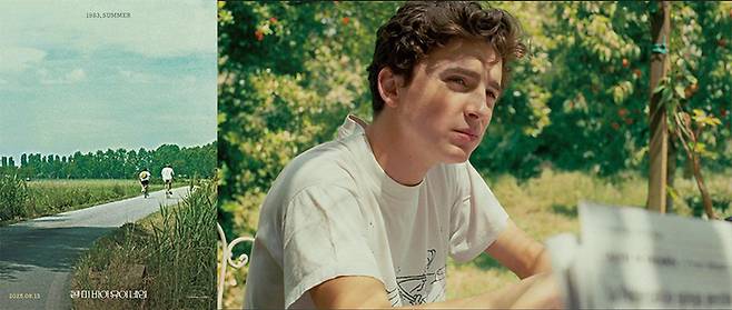 8월 재개봉한 ‘콜 미 바이 유어 네임’(2018) 포스터, ‘콜 미 바이 유어 네임’ 스틸컷