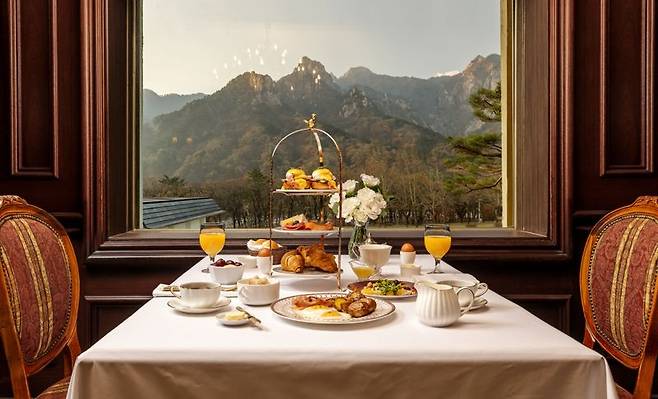켄싱턴호텔 조식 이미지. 이랜드파크 제공