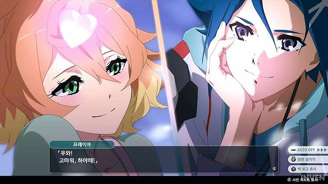 ▲ 마크로스 델타의 생일 이벤트를 수성의 마녀의 엘란과 슬레타, 
다바와 올리비의 이야기로 확장하는 크로스 오버를 그려내기도 합니다