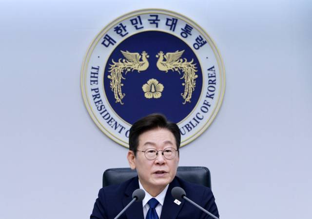 ▲ 이재명 대통령이 4일 서울 용산 대통령실 청사에서 열린 9차  수석·보좌관 회의에서 발언하고 있다.  연합뉴스