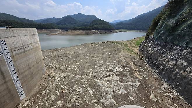 강원 강릉시 주요 상수원인 오봉저수지 모습. 연합뉴스