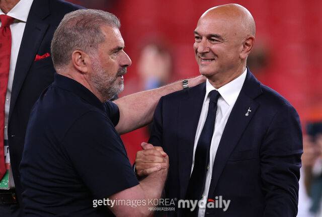 포스테코글루 감독과 레비 회장/게티이미지코리아