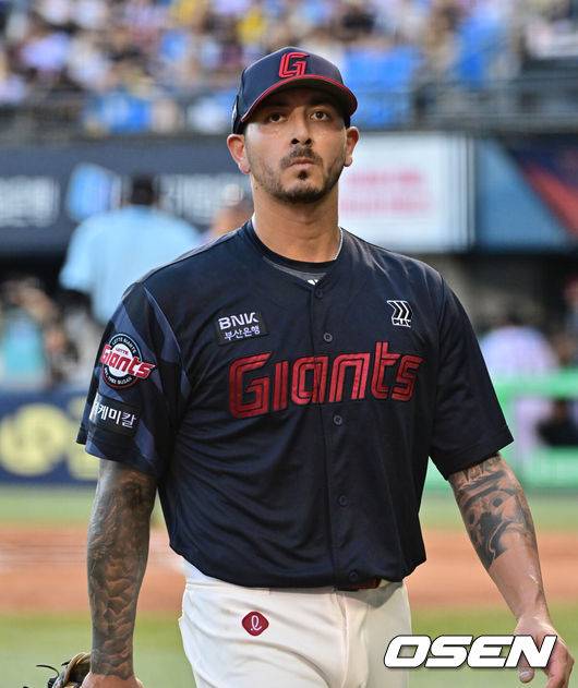 [OSEN=박준형 기자] 롯데 벨라스케즈 2025.08.19 / soul1014@osen.co.kr